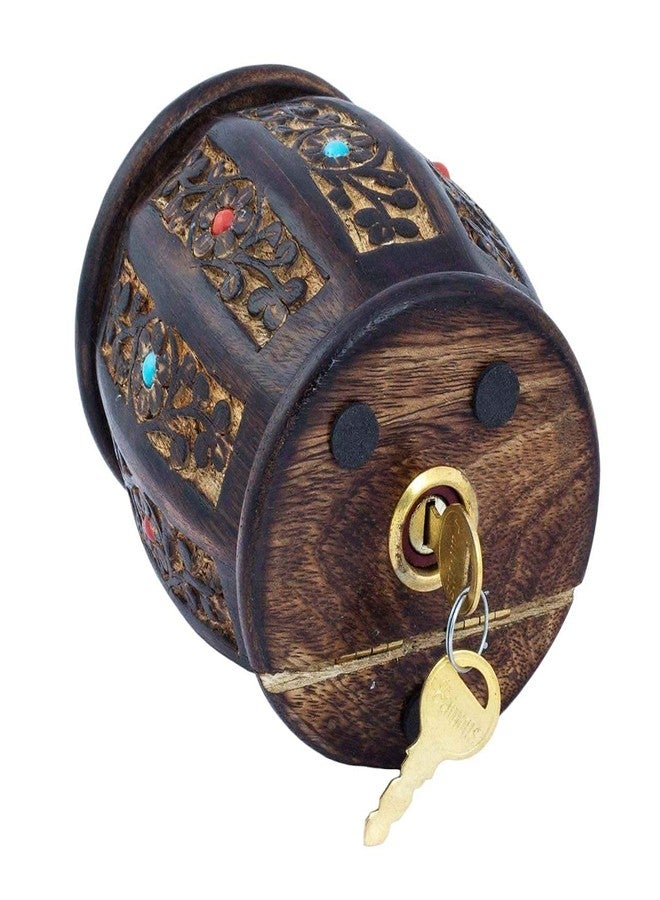MITRIA TRADERS Wooden Money Bank - Big Size Master Size Large Piggy Bank Wooden For Kids And Adults (Brown), Traditional - Image 4